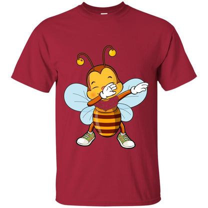 Dabbing Bee Dab Dancing Beekeeping Bee Lover T-shirt Cardinal