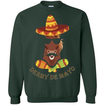 Derby De Mayo Kentucky Horse Race Sombrero Mexican T-shirt Forest Green