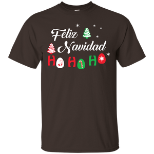 Chirstmas T-Shirt Feliz Navidad Ho Ho Ho