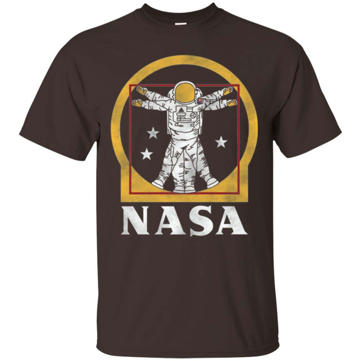 Vitruvian Astronaut T-shirt Dark Chocolate