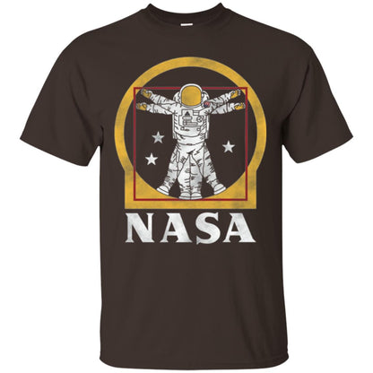 Vitruvian Astronaut T-shirt Dark Chocolate
