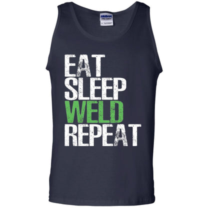 Welding T-shirt Eat Sleep Weld Repeat Navy
