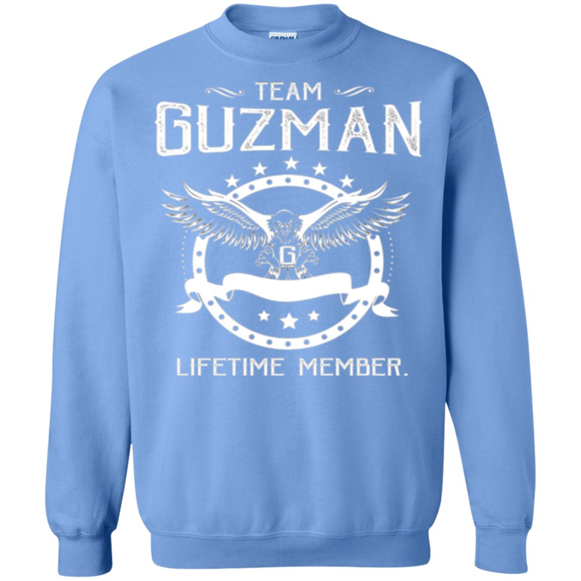 Family T-shirt Team Guzman Lifetime Member Carolina Blue