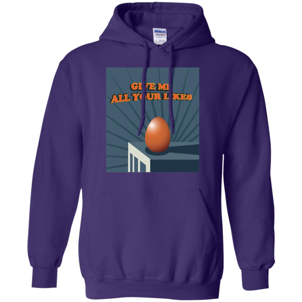 Give Me All Your Likes Egg Shirt Purple