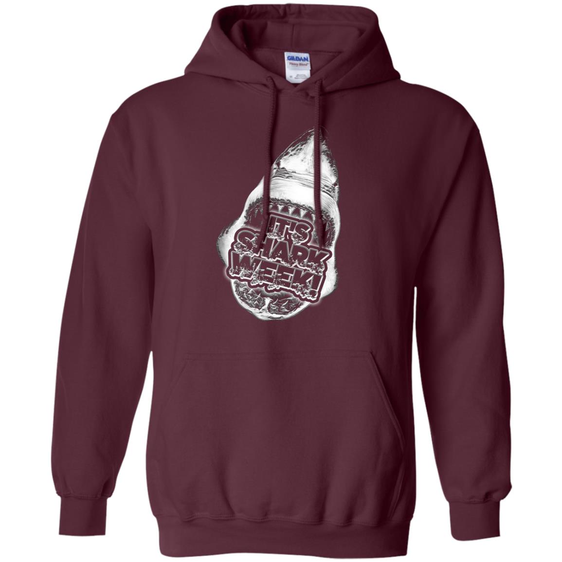 Every Day Of Shark Week T-shirt 2018 Maroon
