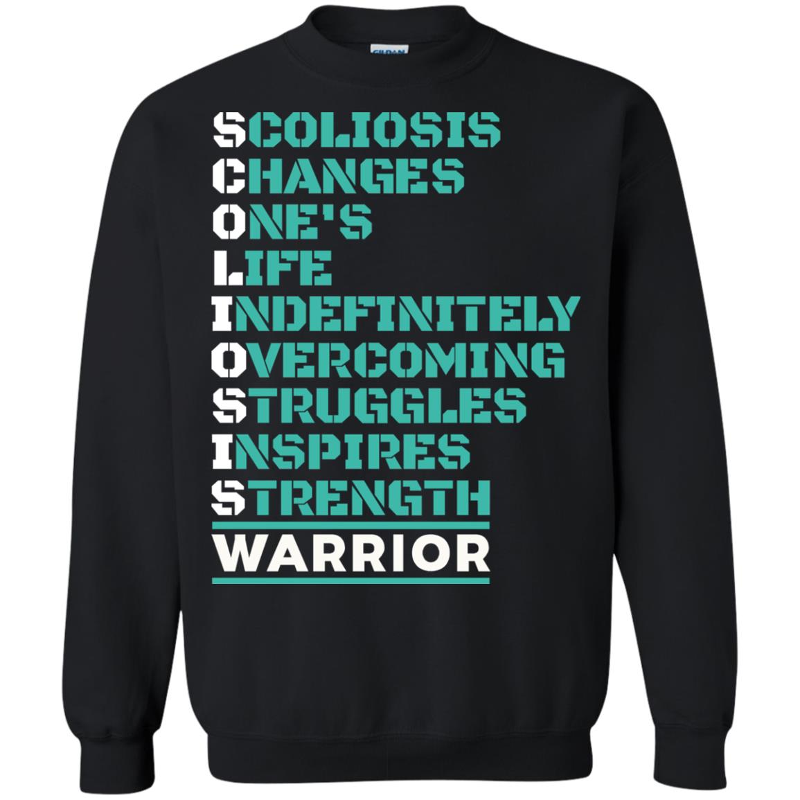 Changes One_s Life Indefinitely Overcoming Struggles Inspires Strength Coliosis Warrior Black