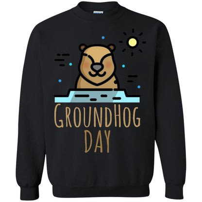 Happy Groundhog Day T-shirt Feb 2nd Black