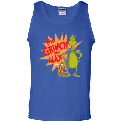 Cartoon T-shirt Dr. Seuss Grinch And Max Burst Royal