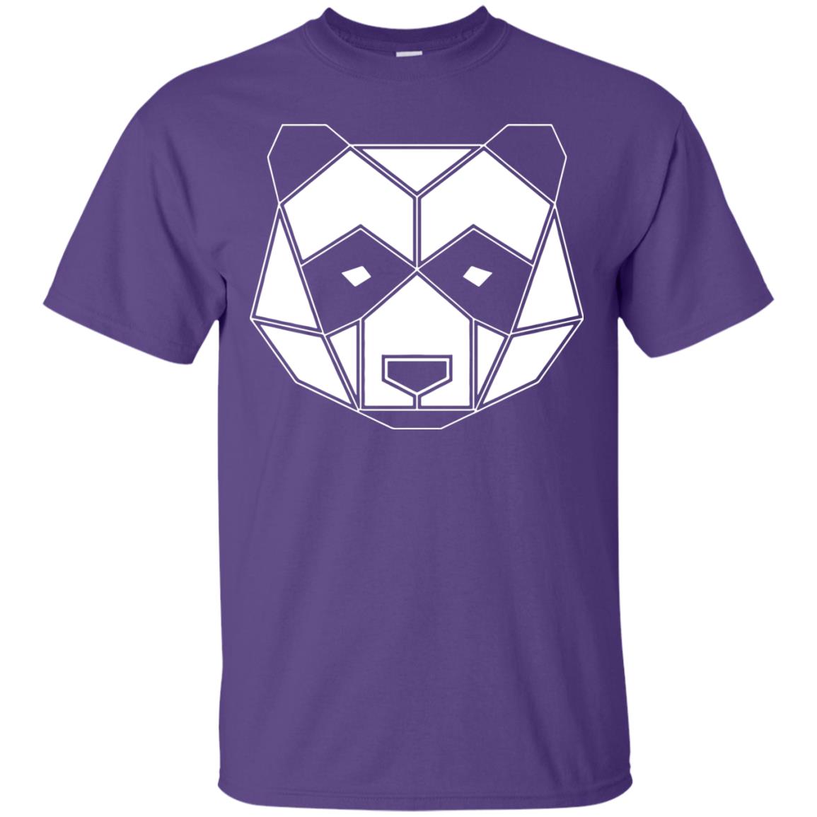 Polygon Geometric Panda Shirt Purple