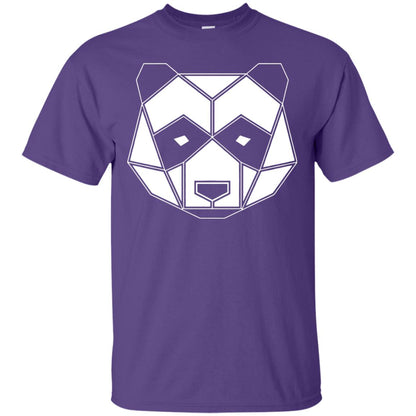 Polygon Geometric Panda Shirt Purple