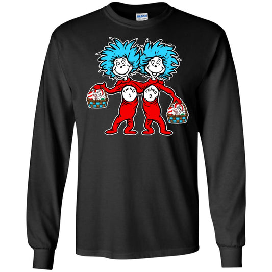 Dr. Seuss Thing 1 Thing 2 Easter Egg T-shirt Black