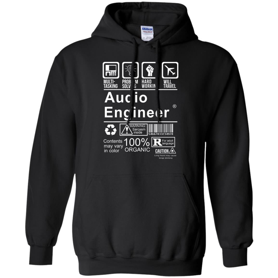 Audio Engineer Shirt Multi Tasking Problem Solving Black