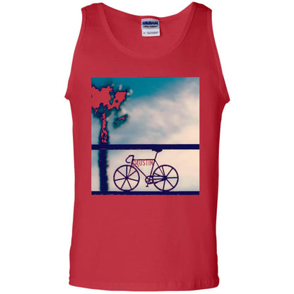 Biking In Austin T-shirt Red