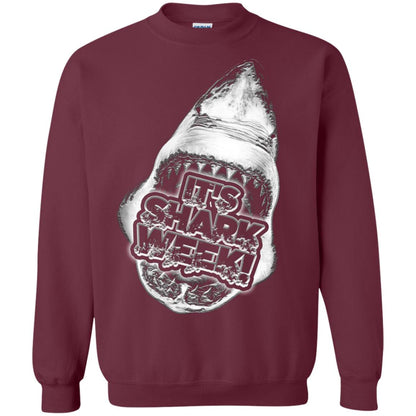 Every Day Of Shark Week T-shirt 2018 Maroon