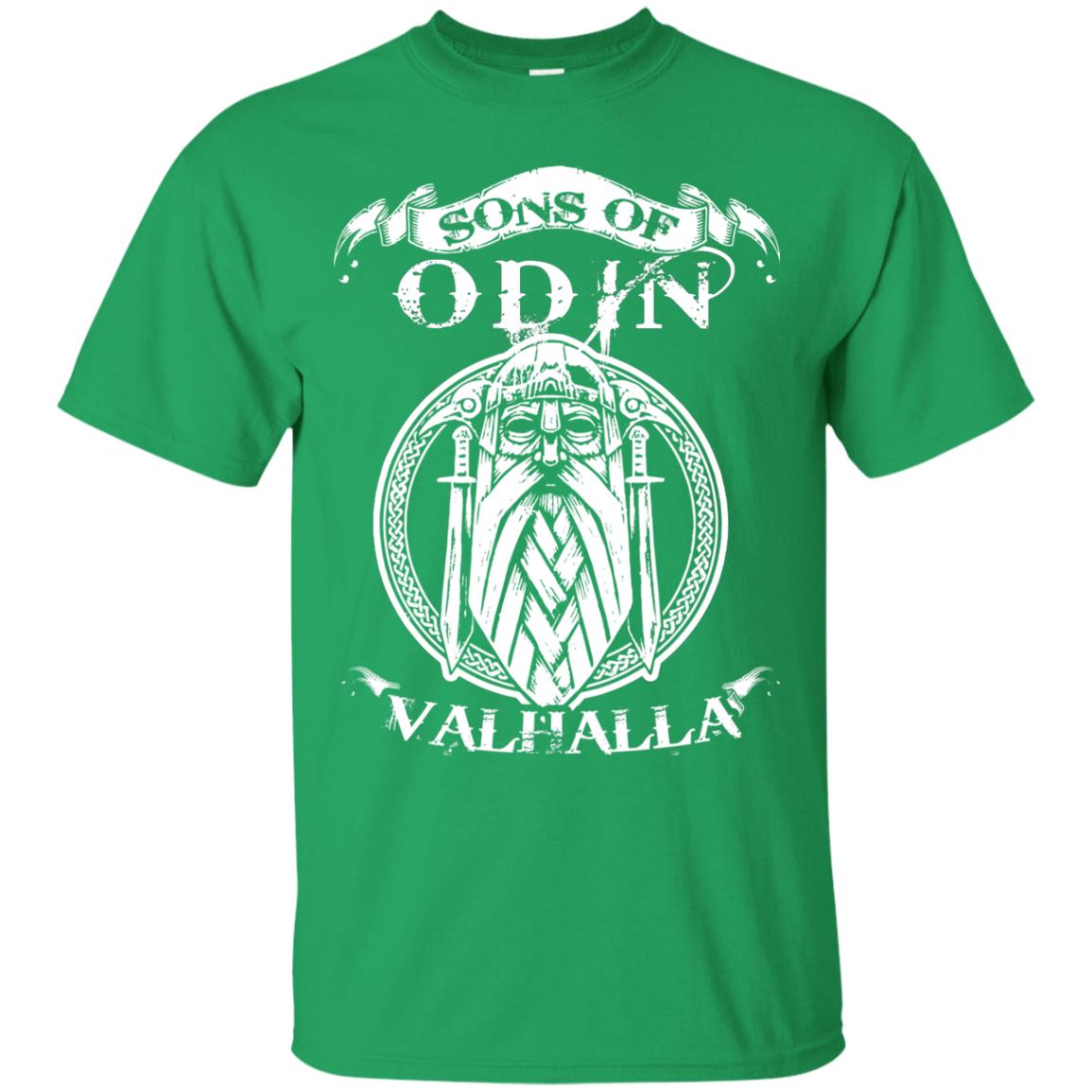 Sons Of Odin Valhalla Viking T-shirt Irish Green