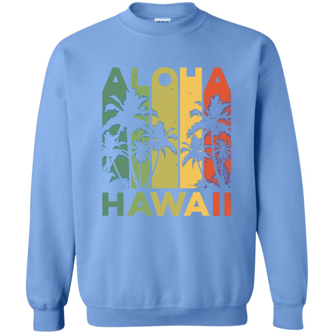 Vintage Hawaiian Islands Tee Hawaii Aloha State T-shirt Carolina Blue