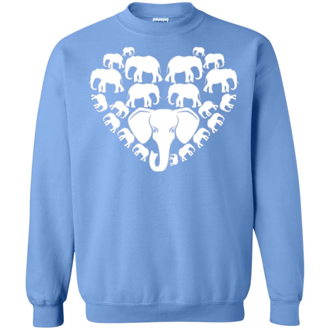 Elephant Lovers T-shirt Special Elephant Heart Carolina Blue