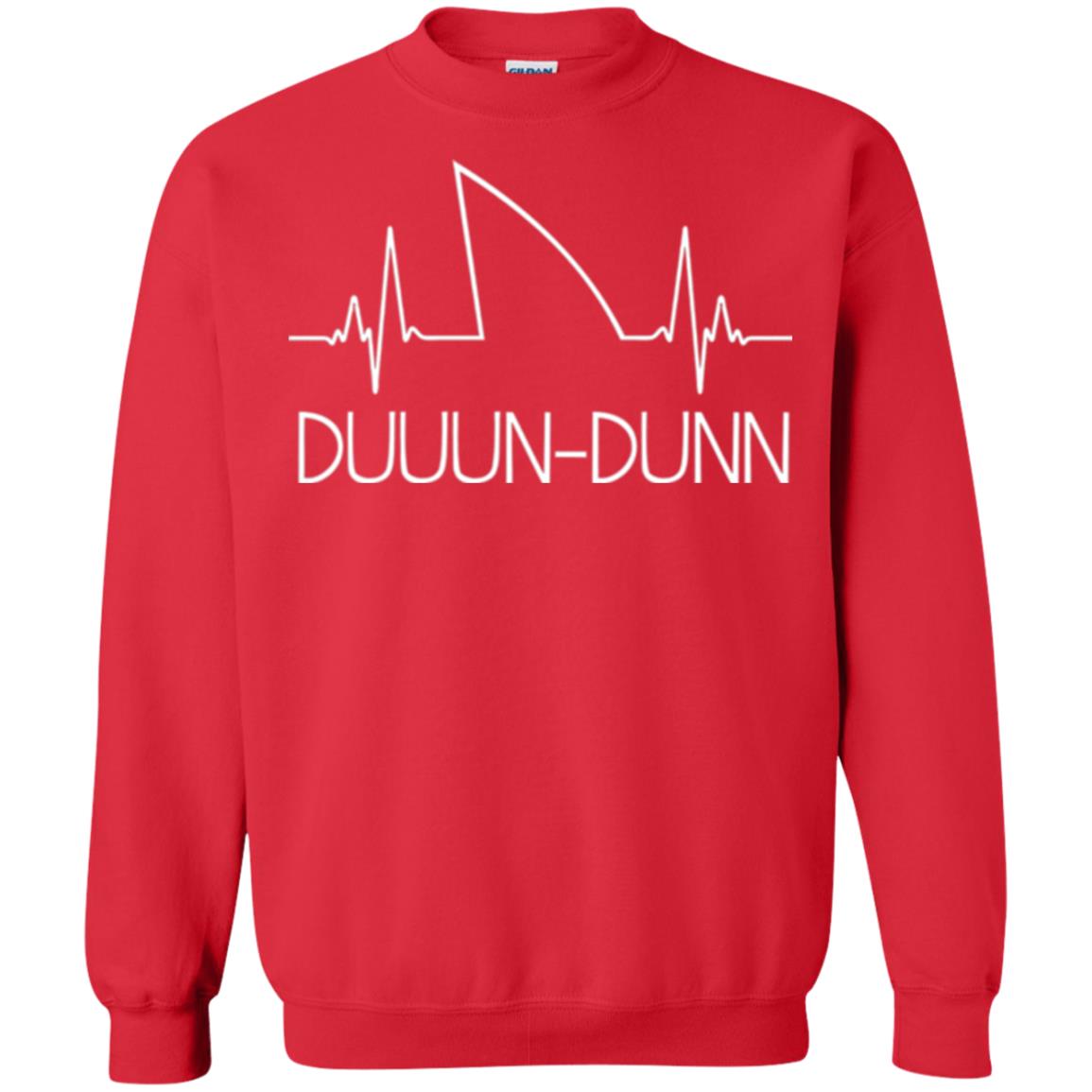 Funny Shark Shirt Feat. Shark Heartbeat Shark Lovers T-shirt Red
