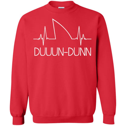Funny Shark Shirt Feat. Shark Heartbeat Shark Lovers T-shirt Red