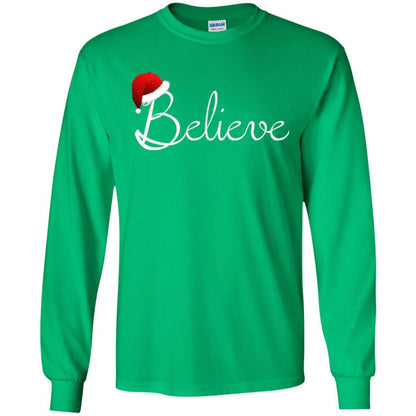 Believe Best Santa Christmas T-shirt Irish Green