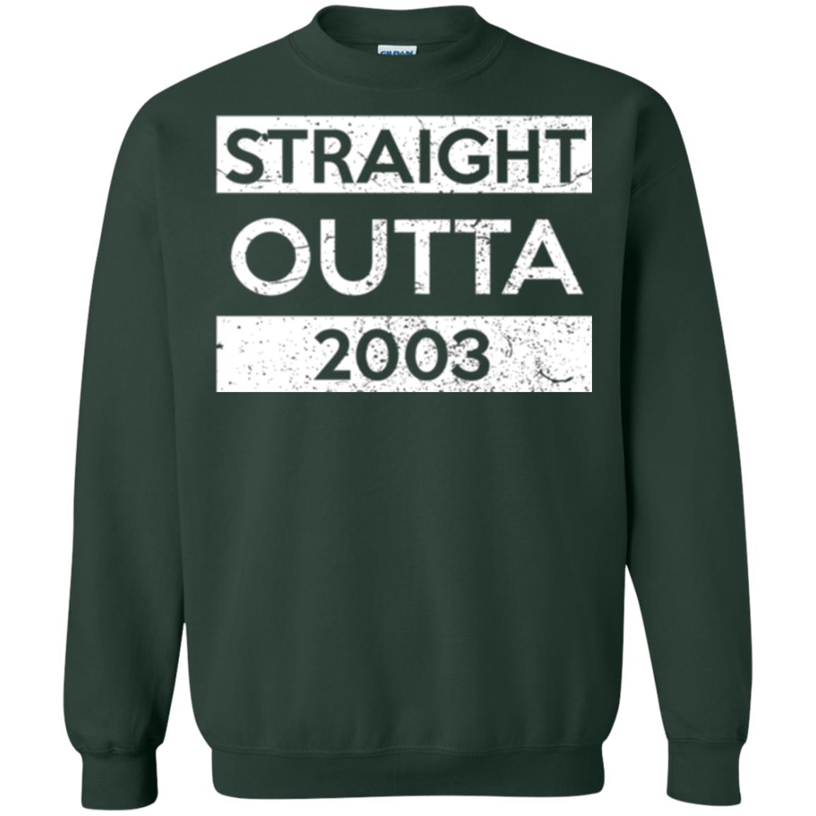 Brithday T-shirt Straight Outta 2003 Forest Green