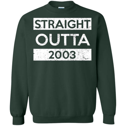 Brithday T-shirt Straight Outta 2003 Forest Green