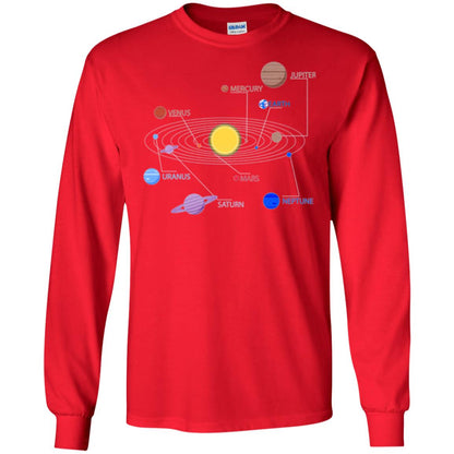 Solar System T-shirt Red