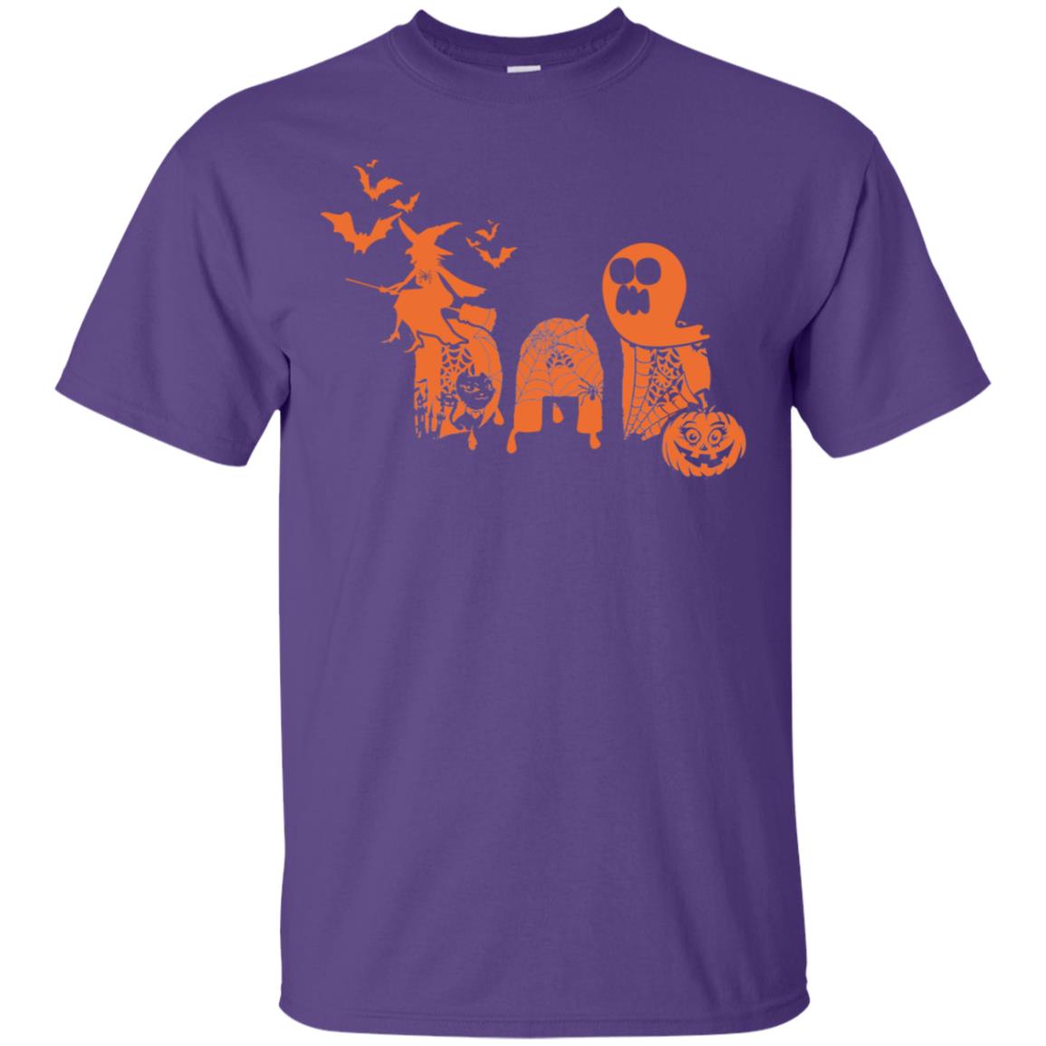 Halloween Pumpkin Dad Daddy Father Family Shirt Purple