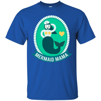 Mermaid Mama Cool Shirt For Grandma Love Mermaid Royal