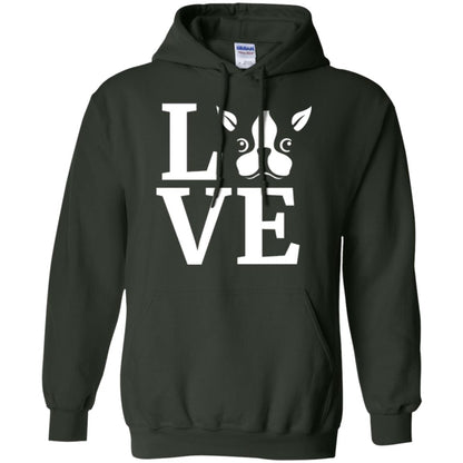 Dog Lovers T-shirt I Love My Boston Terrier Forest Green