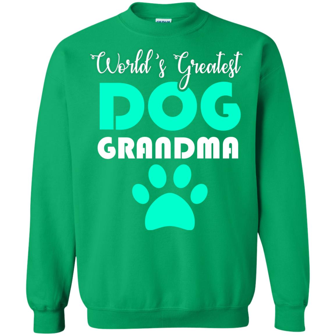 World_s Greatest Dog Grandma Cool Shirt For Mama Love Dogs Irish Green