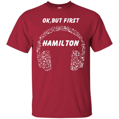 An American Musical Ok, But First Hamilton Ear Phones Cardinal