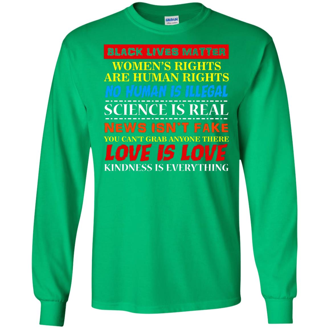 Black Lives Matter Womens Rights Are Human Rights Irish Green