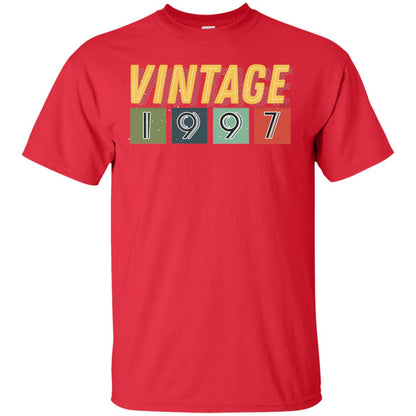Vintage 1997 21th Birthday Gift Shirt For Mens Or Womens Red