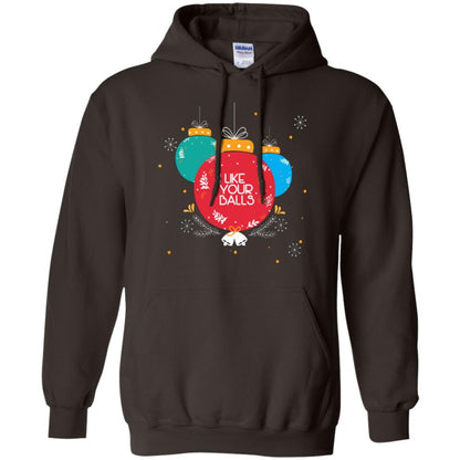 Christmas T-shirt I Like Your Balls Dark Chocolate
