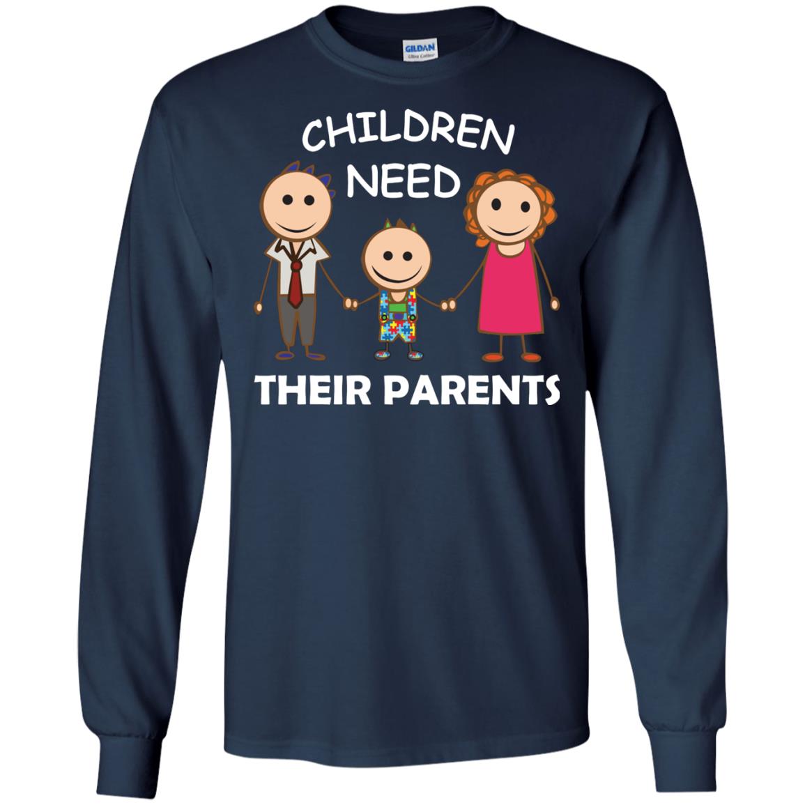 Children Need Their Parents End Separation Family Shirt Navy