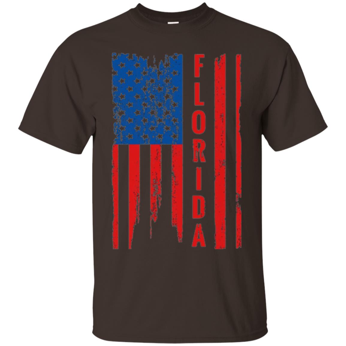 Florida State T-shirt American Flag Dark Chocolate