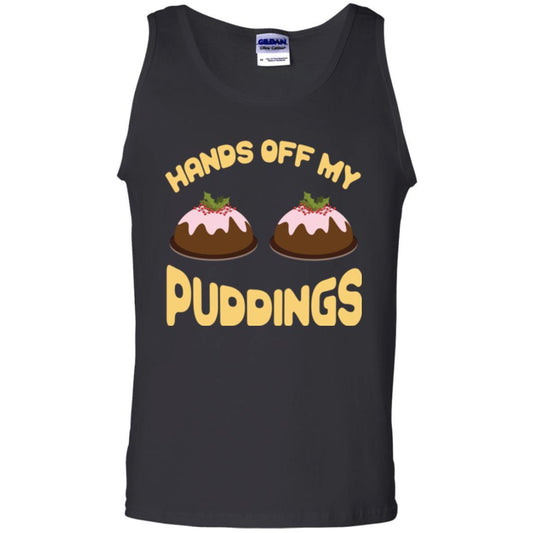 Christmas T-shirt Hands Off My Puddings Black