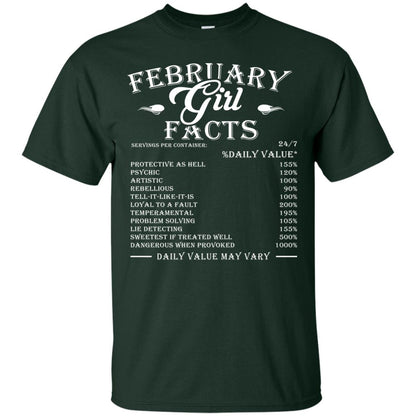 February Girl Facts Facts T-shirt Forest