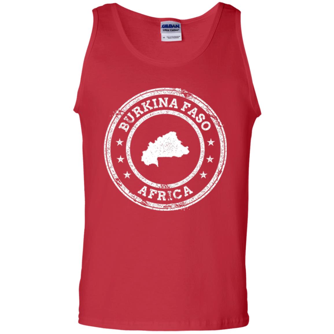 Burkina Faso Africa Passport Stamp T-shirt Red