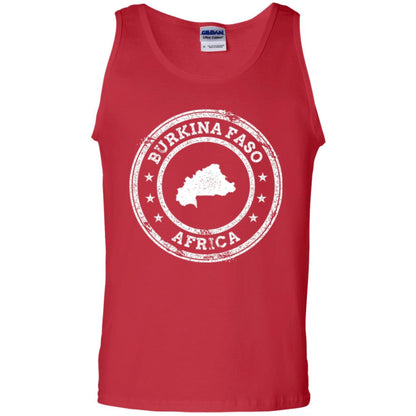 Burkina Faso Africa Passport Stamp T-shirt Red