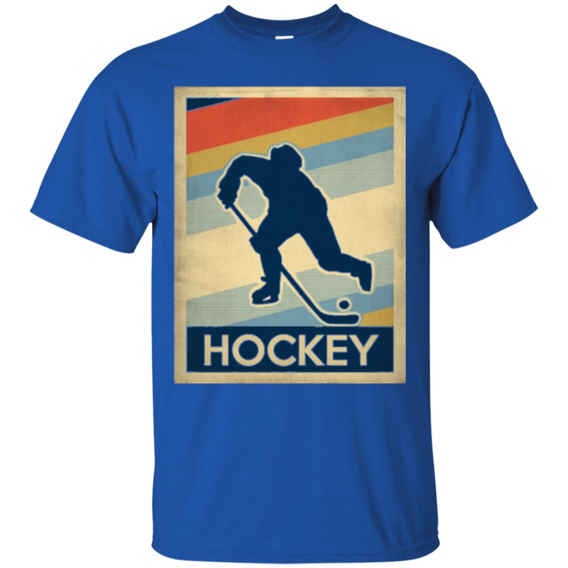 Vintage Hockey T-shirt Royal