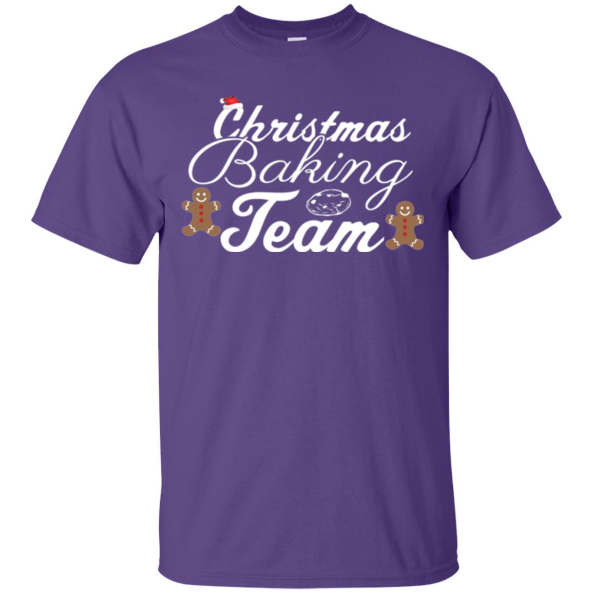 Baker T-shirt Christmas Baking Team Purple