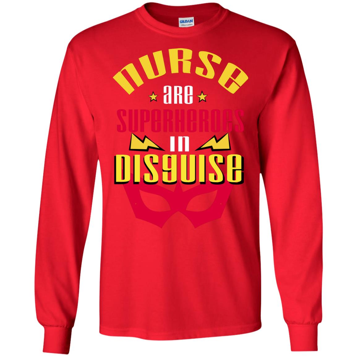 Nurse Are Superheroes In Disguise Movie Fan T-shirt Red