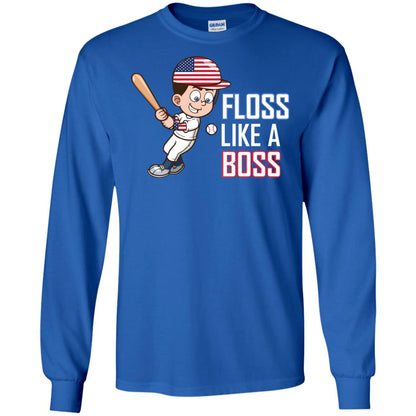 Floss Like A Boss Shirt For Baseball Players Royal
