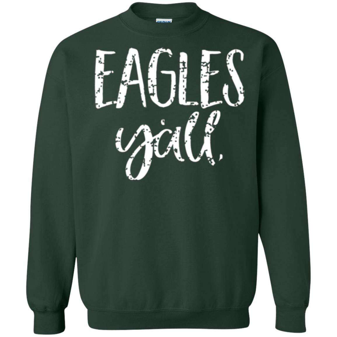 Eagles Y_all Flying Eagles T-shirt Forest Green