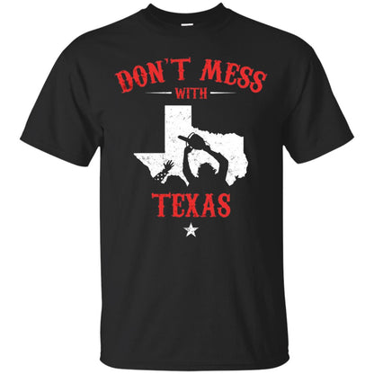 Don_t Mess With Texas Chainsaw T-shirt Black