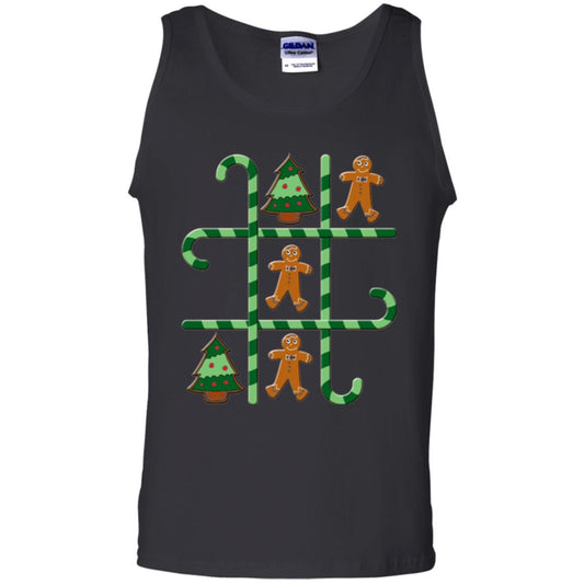 Christmas T-shirt Tic Tac Toe Board Game Black