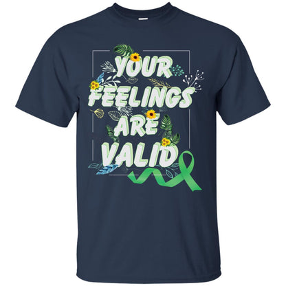 Your Feelings Are Valid Mental Health Awareness T-shirt Navy