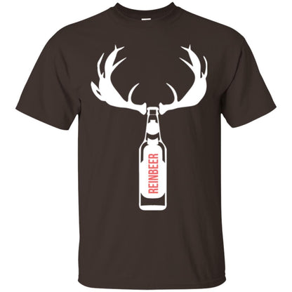 Christmas T-shirt Funny Christmas Reinbeer Dark Chocolate